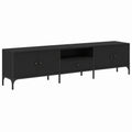 Schrank – mit Schubladen, aus Holzwerkstoff, Schwarz