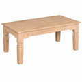 Couchtisch – 110 × 60 × 45 cm, aus Massivholz und Akazienholz, für Wohnzimmer
