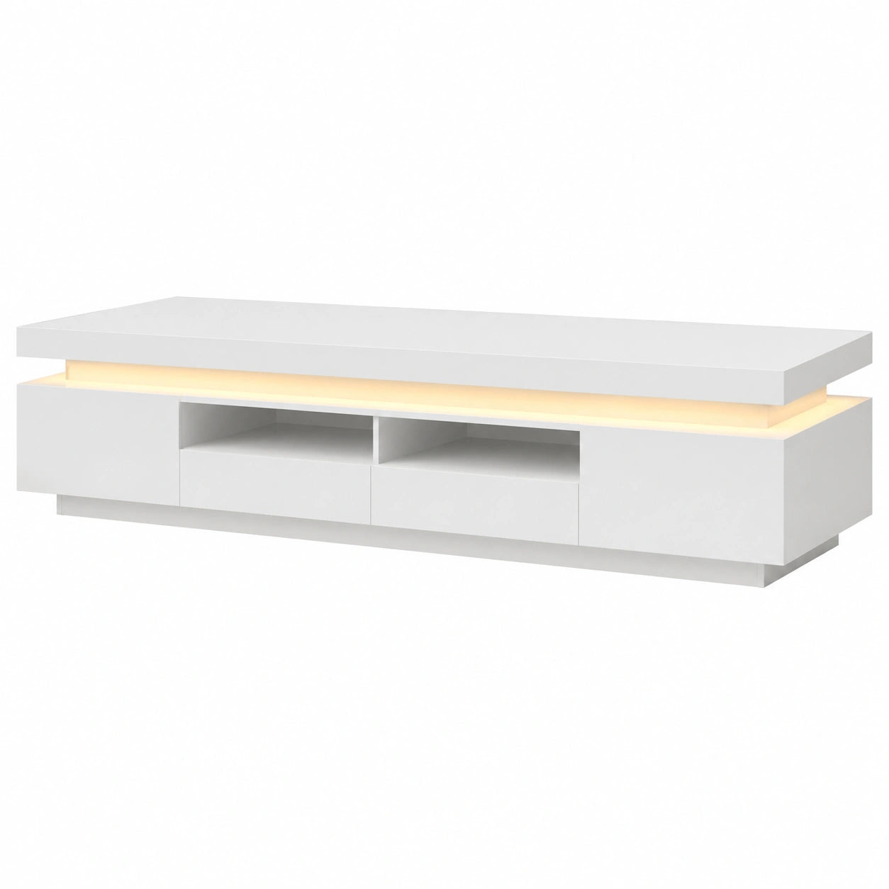 Schrank – 175 cm, mit LED-Beleuchtung, mit Schubladen, für Wohnzimmer