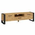Lowboard – 200 × 43 × 48 cm, mit Stauraum, mit mehreren Türen, aus Eichenholz