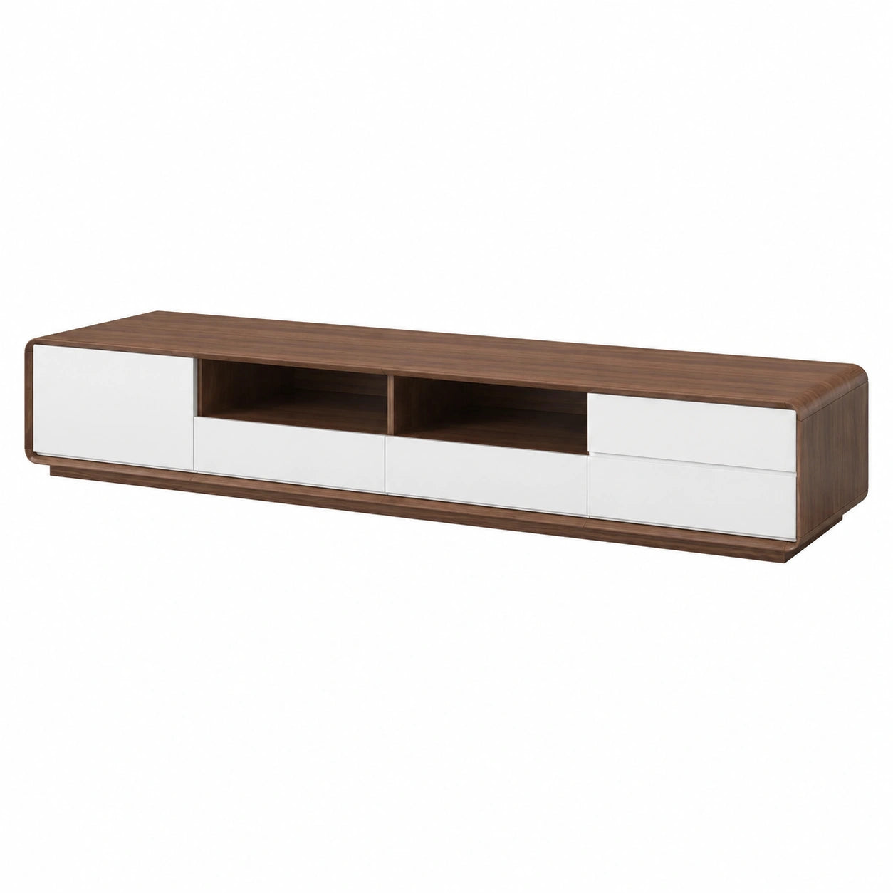 Lowboard – 200 cm, moderner Stil, mit Schubladen, aus Massivholz, für Wohnzimmer