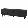 TV-Schrank – 169 × 34 × 45.5 cm, moderner Stil, mit Stauraum, Schwarz, für Wohnzimmer