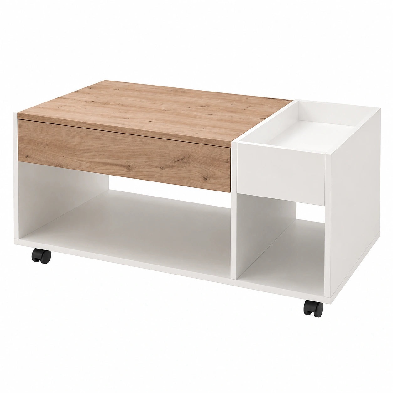 Couchtisch – 110 × 44 × 60 cm, aus Eichenholz, Artisan-Eiche