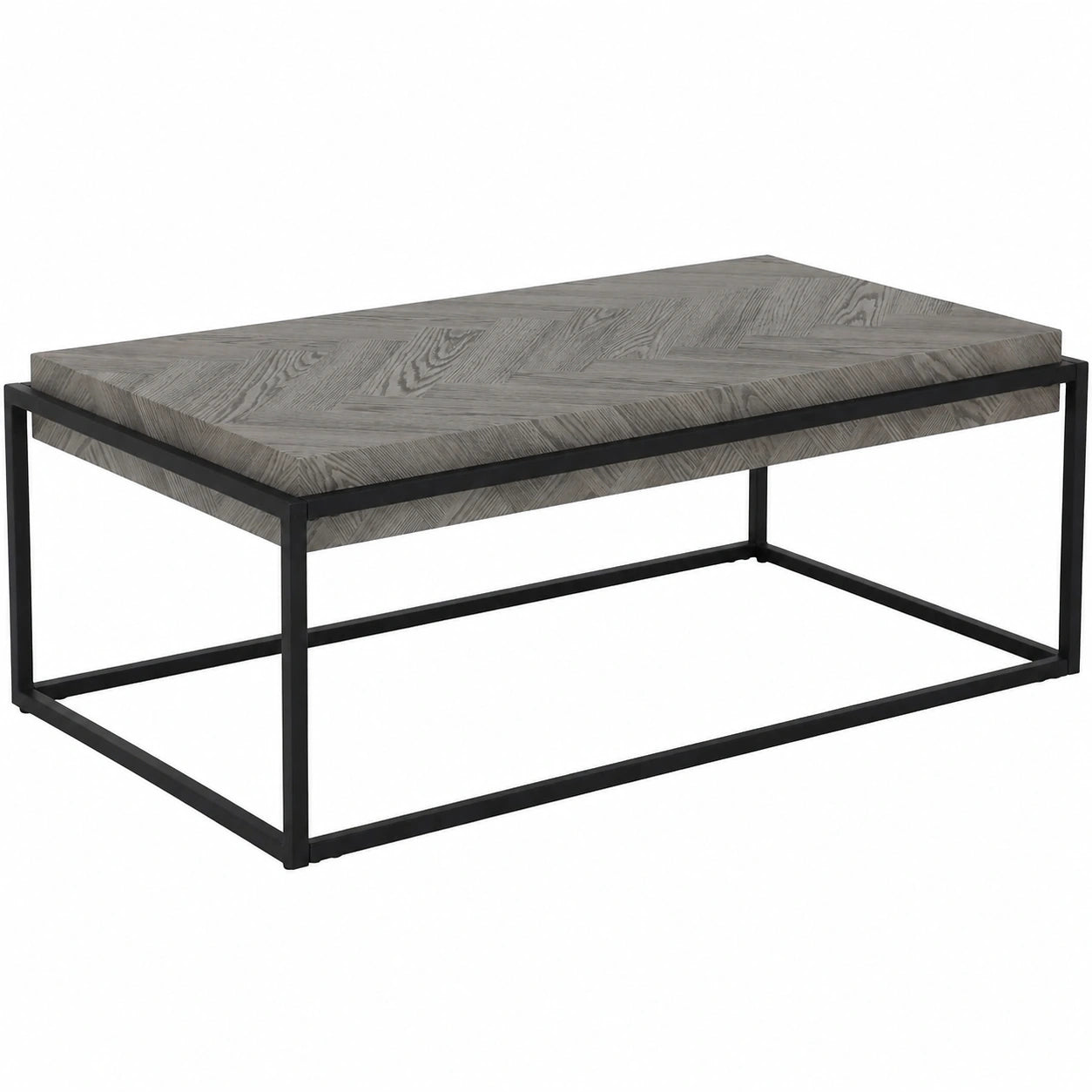 Couchtisch – 10 cm, Grau und Schwarz