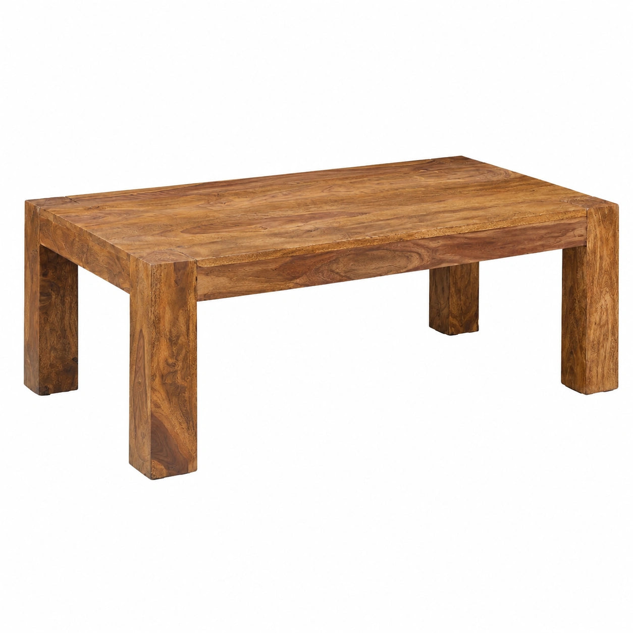 Couchtisch – 110 cm, Landhausstil, rechteckige Form, aus Massivholz