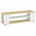TV-Schrank – 120 × 40 × 38,5 cm, mit Rollen, Naturfarben, für Wohnzimmer