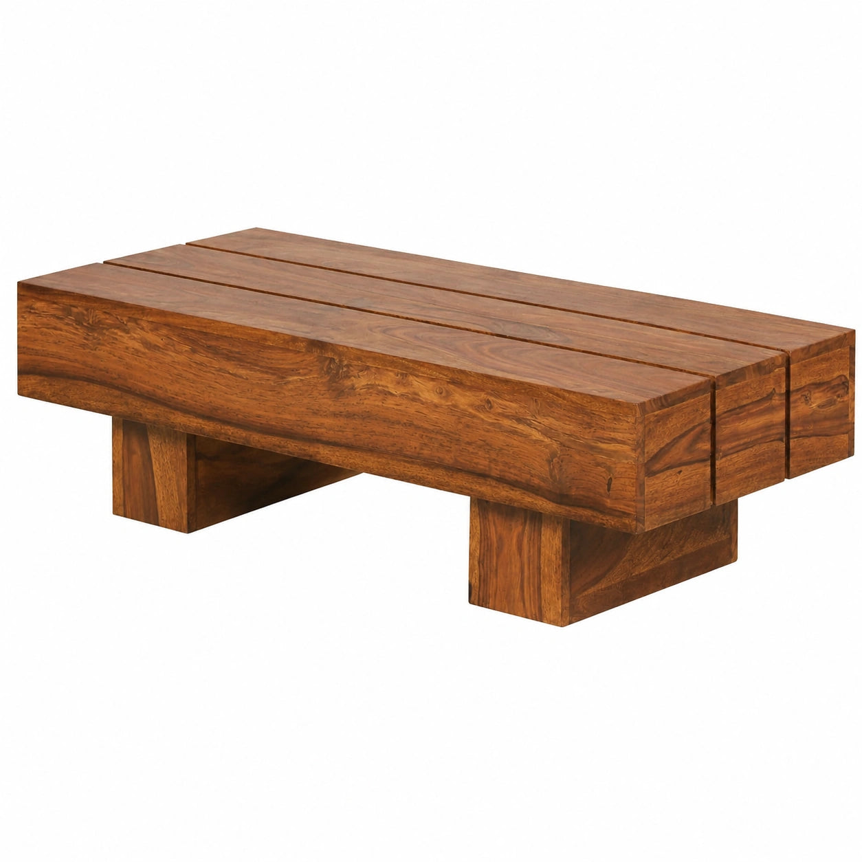Couchtisch – 120 cm, Landhausstil, aus Holz, Braun, für Wohnzimmer