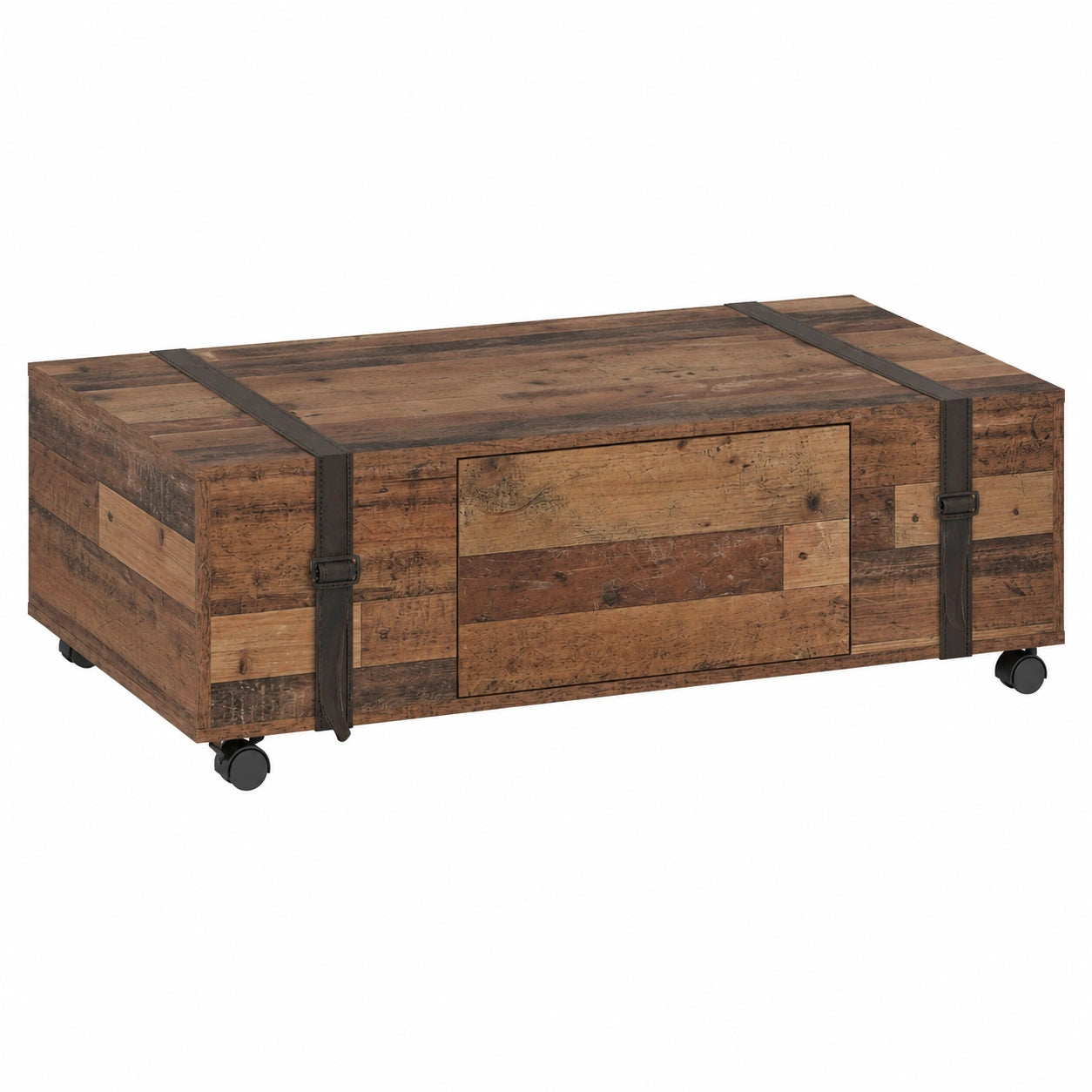 Couchtisch – 110 cm, mit Schubladen, aus Holzwerkstoff und Holz